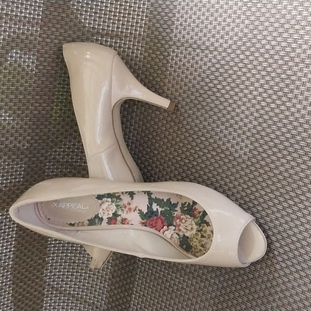 Women's 3" open toe high heel shoes